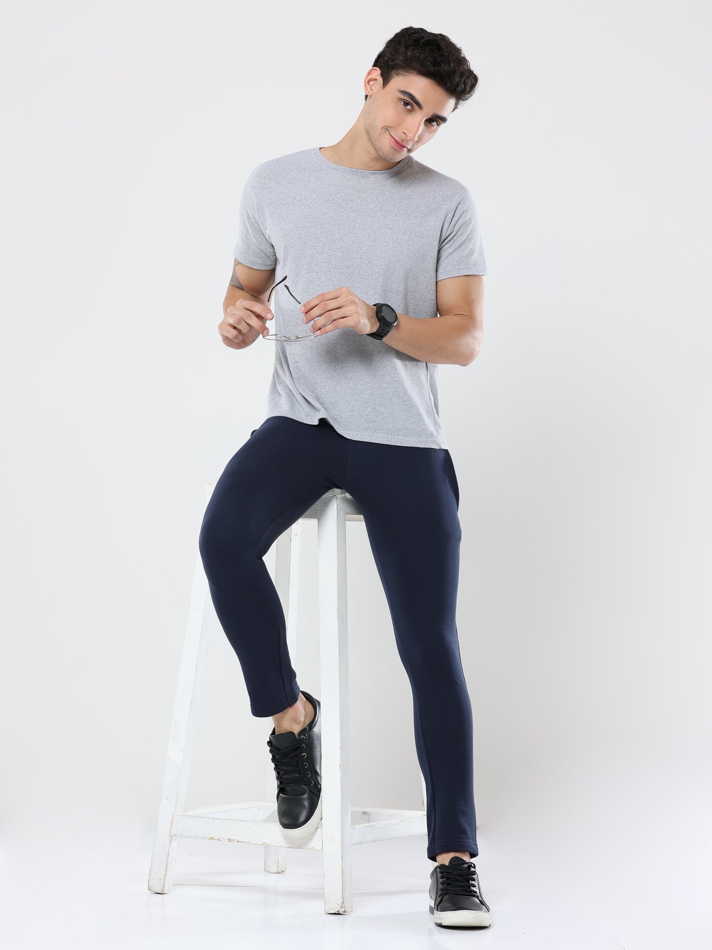 Navy Blue casual premium Track Pant for mens