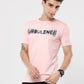 Classic Italian Baby Pink Turbulence printed T-shirt for men
