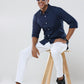 Plain Navy blue Premium cotton Formal Shirt for men