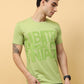 Classic Italian Pista Green Albatross Vintage puff printed T-shirt for men