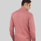 Dark Pink Plain Cotton Shirt for men