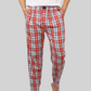 Orange soft and super comfortable checkered pajamas for men