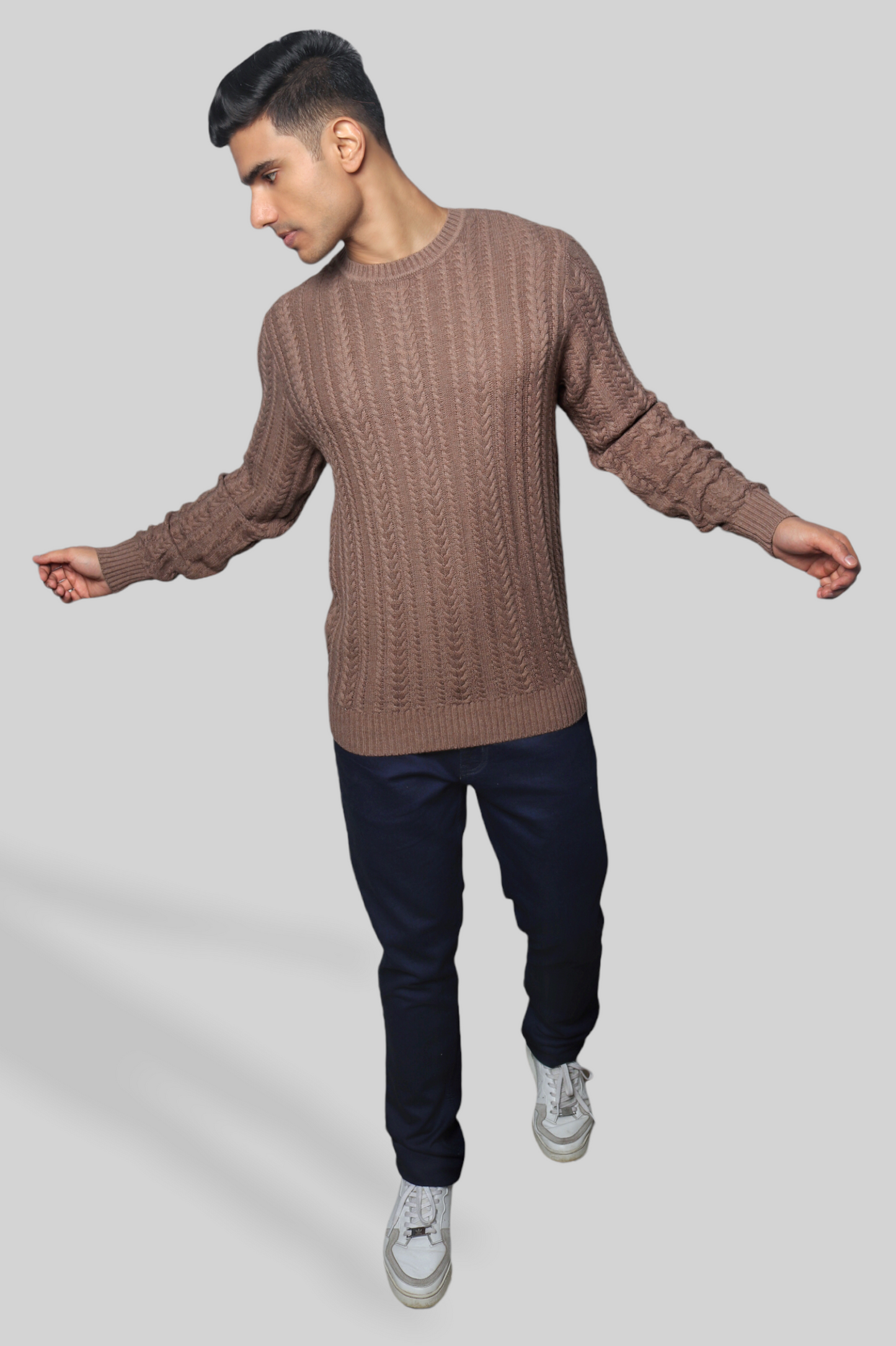 Brown Knitted  Jumper