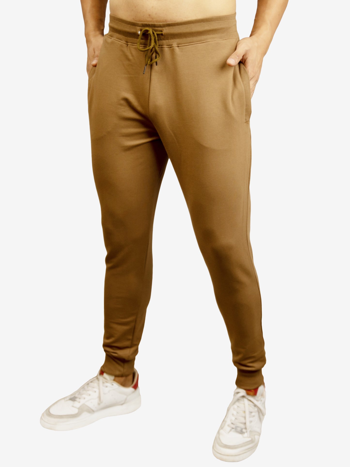 Brown Casual Premium Loopknit Track Pant For Mens