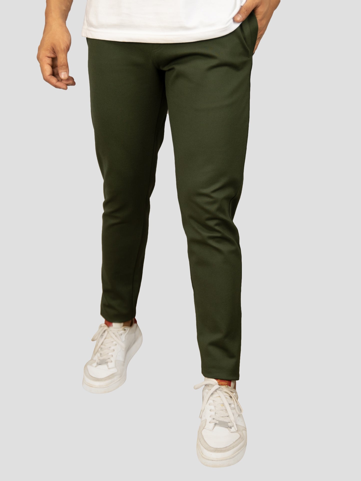 Dark Green trouser trackpant for men