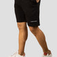 Black casual premium loopknit shorts for men