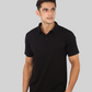 Black Classic Italian Collar T-shirt for men