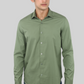 Green Plain Cotton Shirt