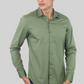Green Plain Cotton Shirt