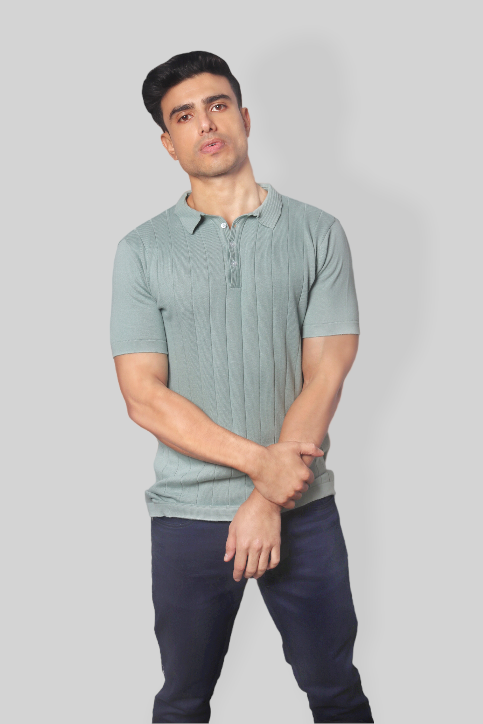 Collar t shirt sales half