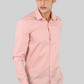Light Pink Plain Cotton Shirt