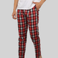 Tomato Red soft and super comfortable checkered pajamas for men