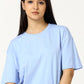 Baby blue Oversized T-shirt - UNISEX
