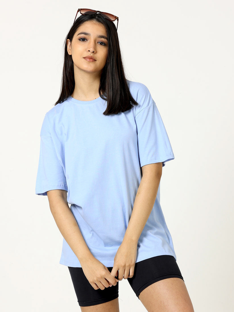 Baby blue Oversized T-shirt - UNISEX