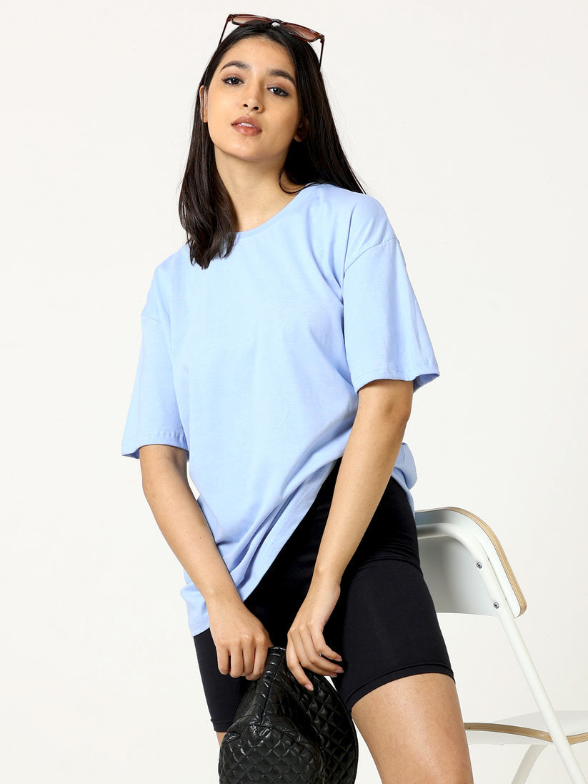 Baby blue Oversized T-shirt - UNISEX