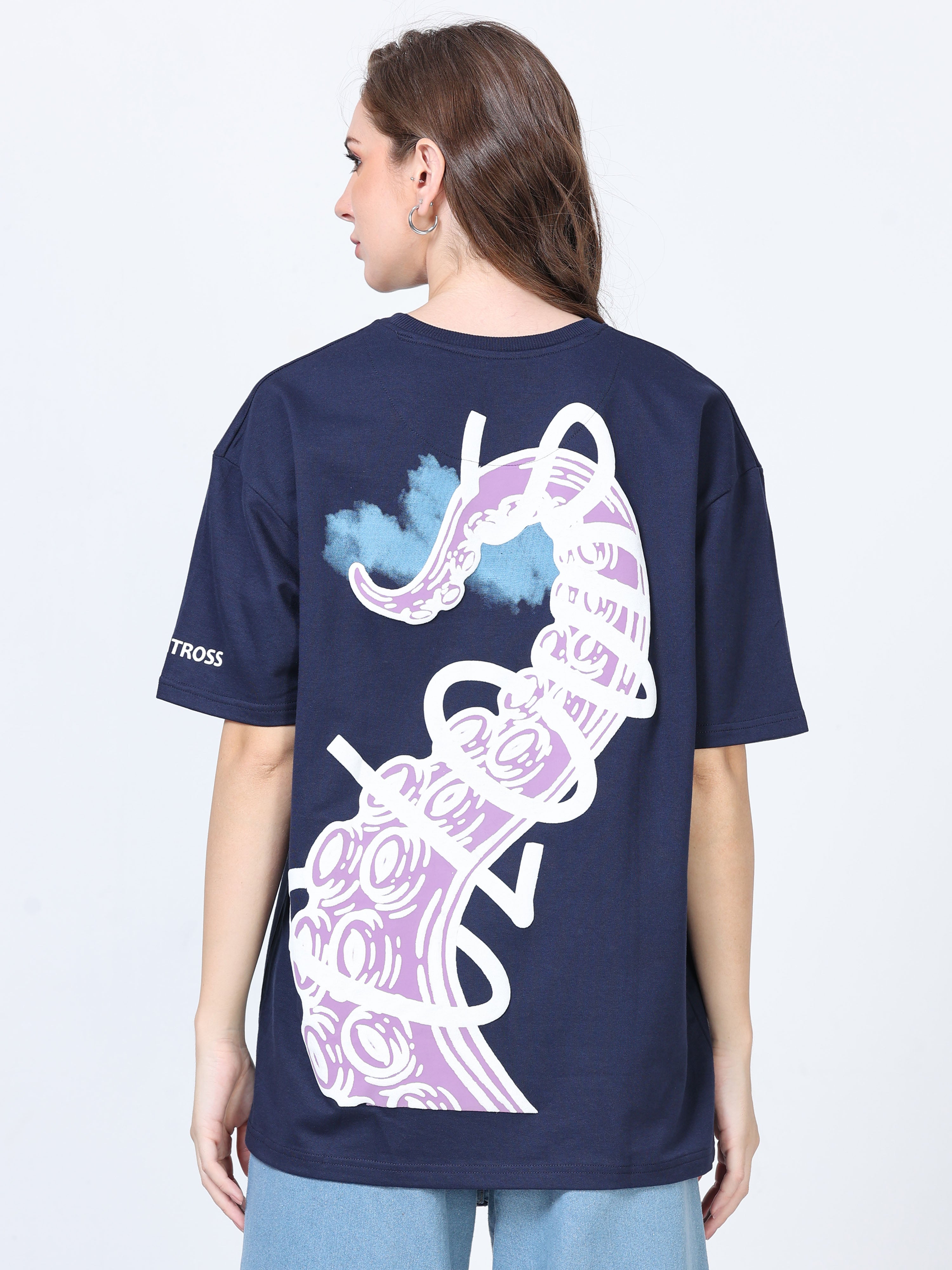 Blue Clouds Heavy Oversized T-shirt - UNISEX