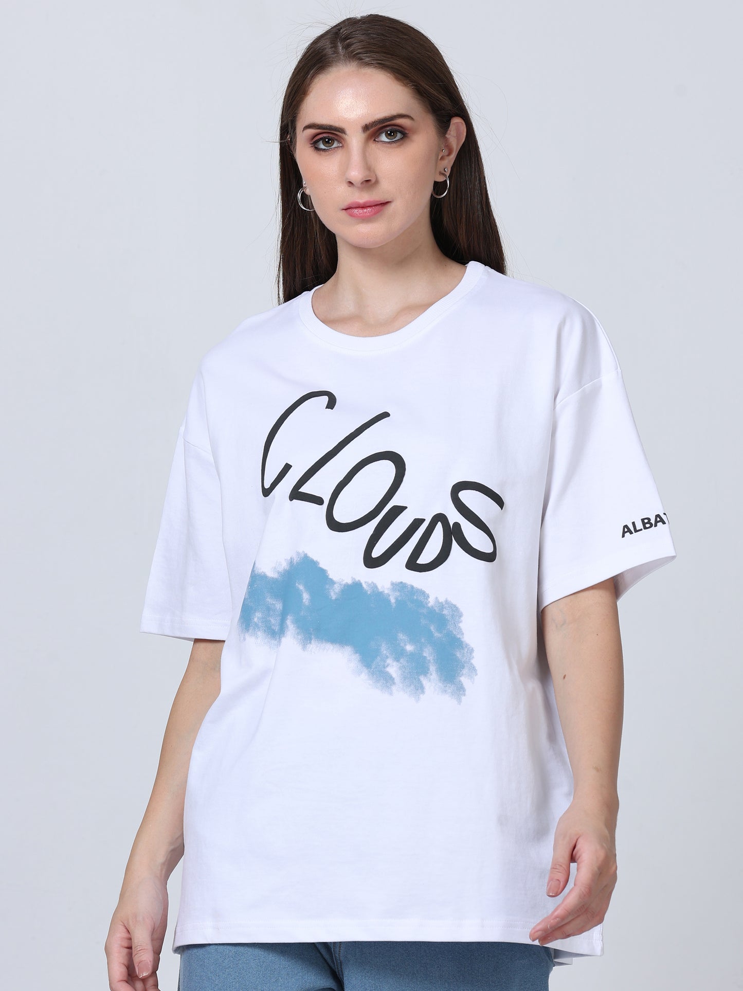 White Clouds Heavy Oversized T-shirt - UNISEX