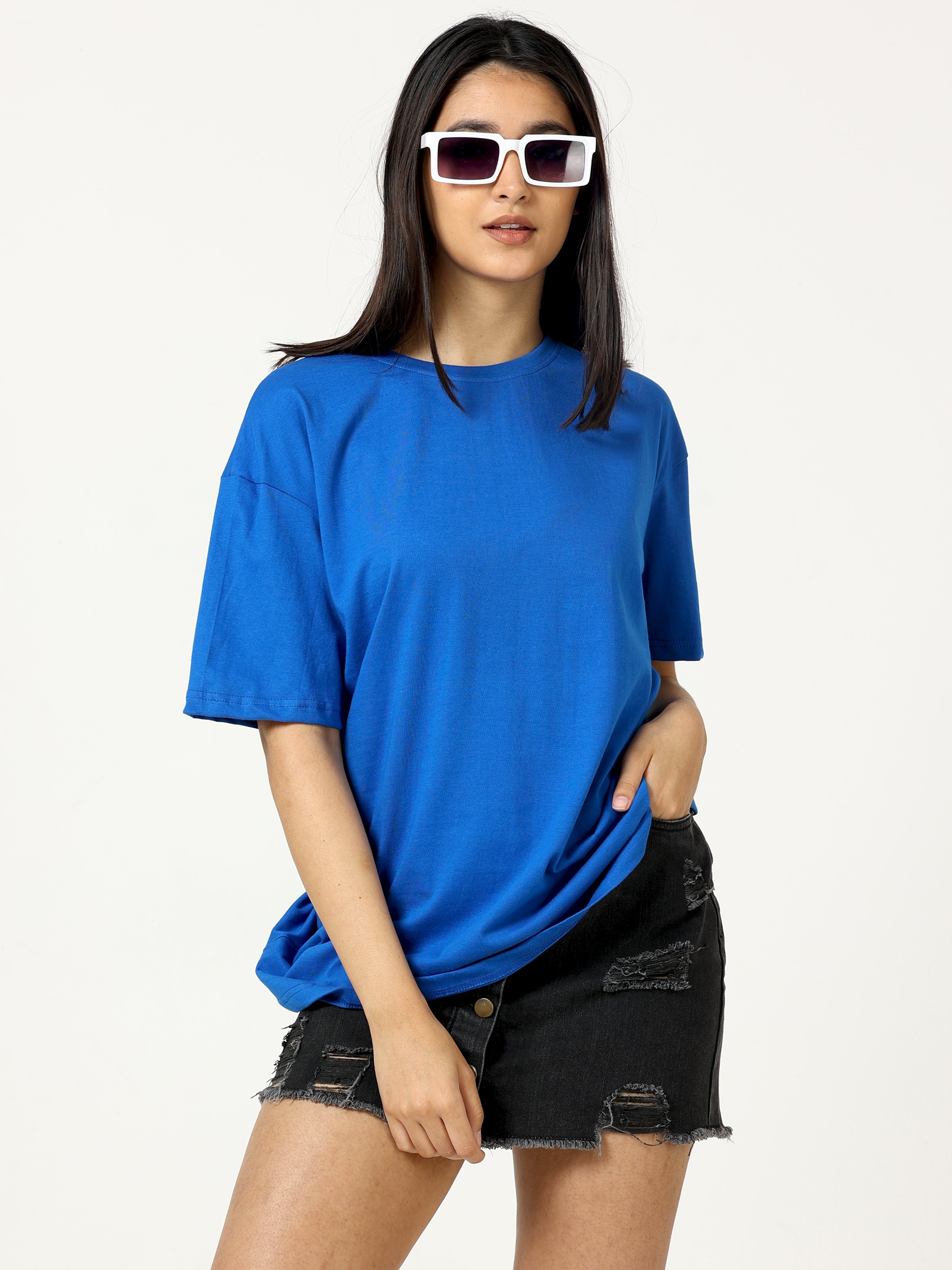 Royal Blue Oversized T-shirt - UNISEX