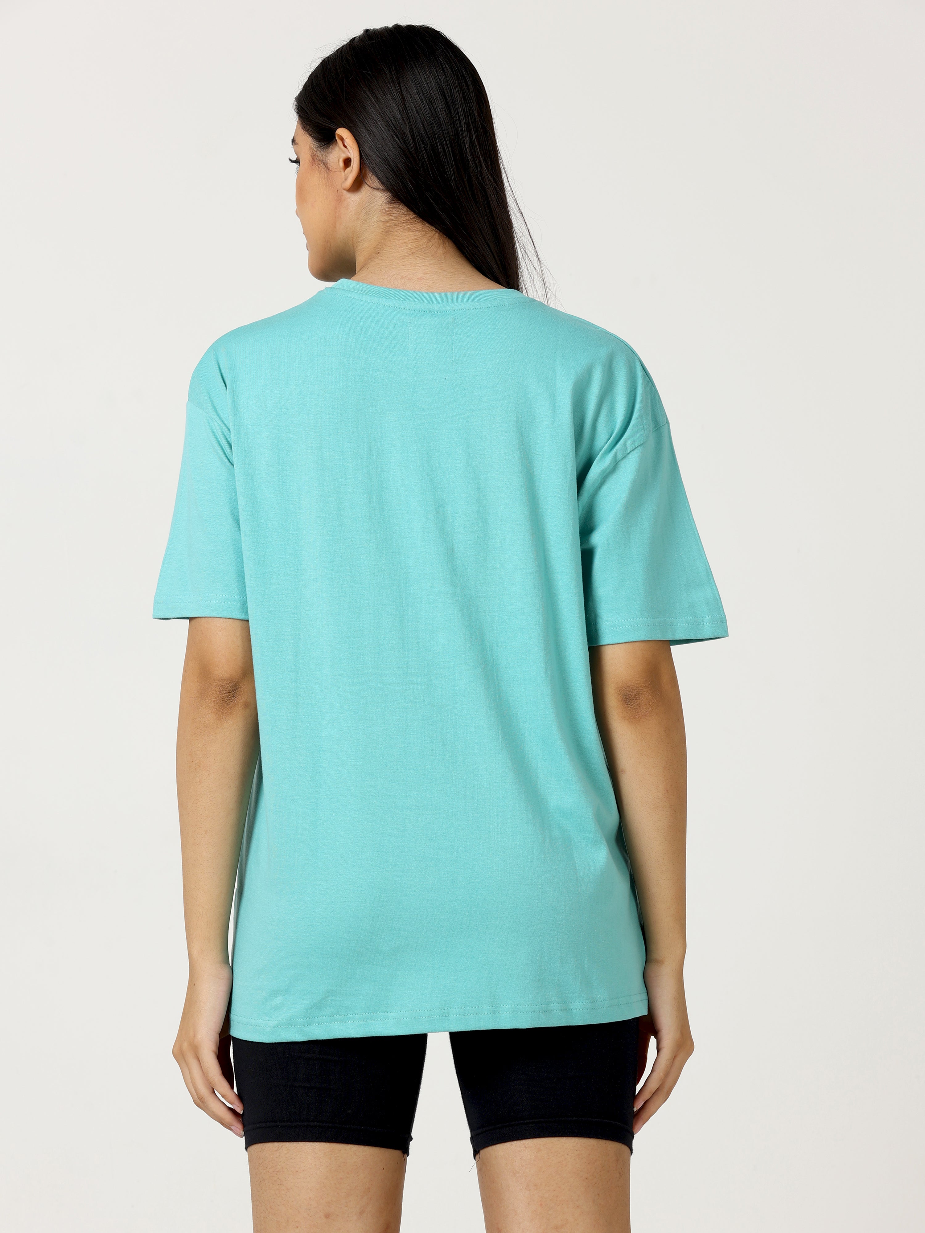 Aqua Marine Nard Rock Printed Oversized T-shirt - UNISEX