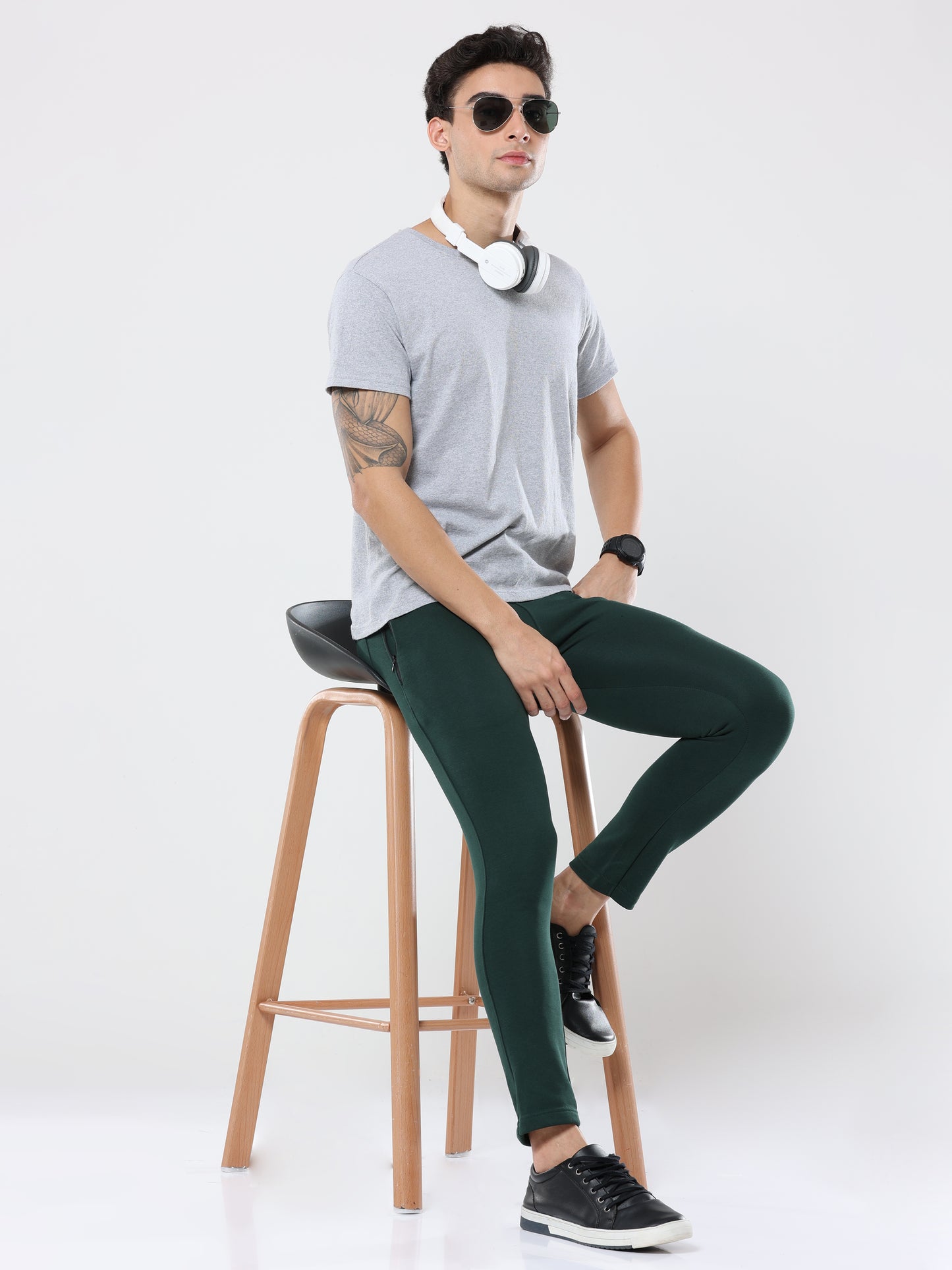 Olive Green casual premium Track Pant for mens