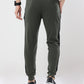 Bottle Green striped casual premium Popcorn Track Pant for mens
