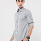 Light Gray Plain premium Cotton Oxford Shirt For Men