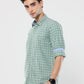 Green Big Graph Checks premium Cotton shirt for men