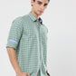 Green Big Graph Checks premium Cotton shirt for men