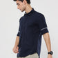 Navy Blue Plain premium Cotton Oxford Shirt For Men