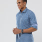 Blue Graph Checks premium Cotton shirt for men