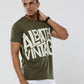 Classic Italian Bottle Green Albatross Vintage puff printed T-shirt for men