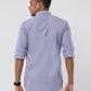 Light Purple pin checks  shirt with pocket for men