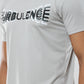 Classic Italian light gray Turbulence printed T-shirt for men