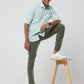 Albatross Plain classic Olive Green chinos for mens