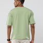 Pista Green Dancester Print very premium Quality Oversized T-Shirt