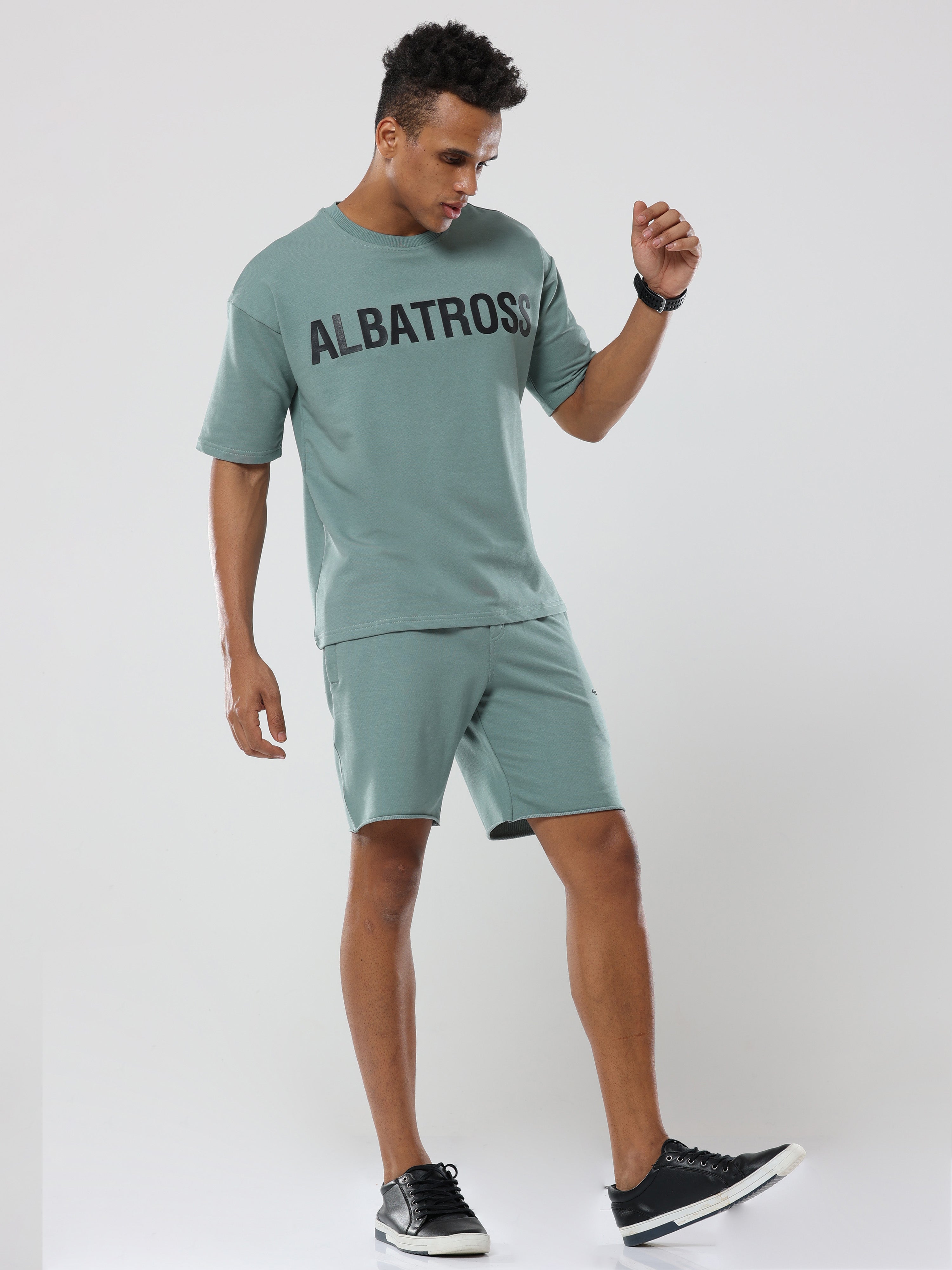 مجموعة Albatross Signature Sea Green Very Premium Co-Ordset - للجنسين