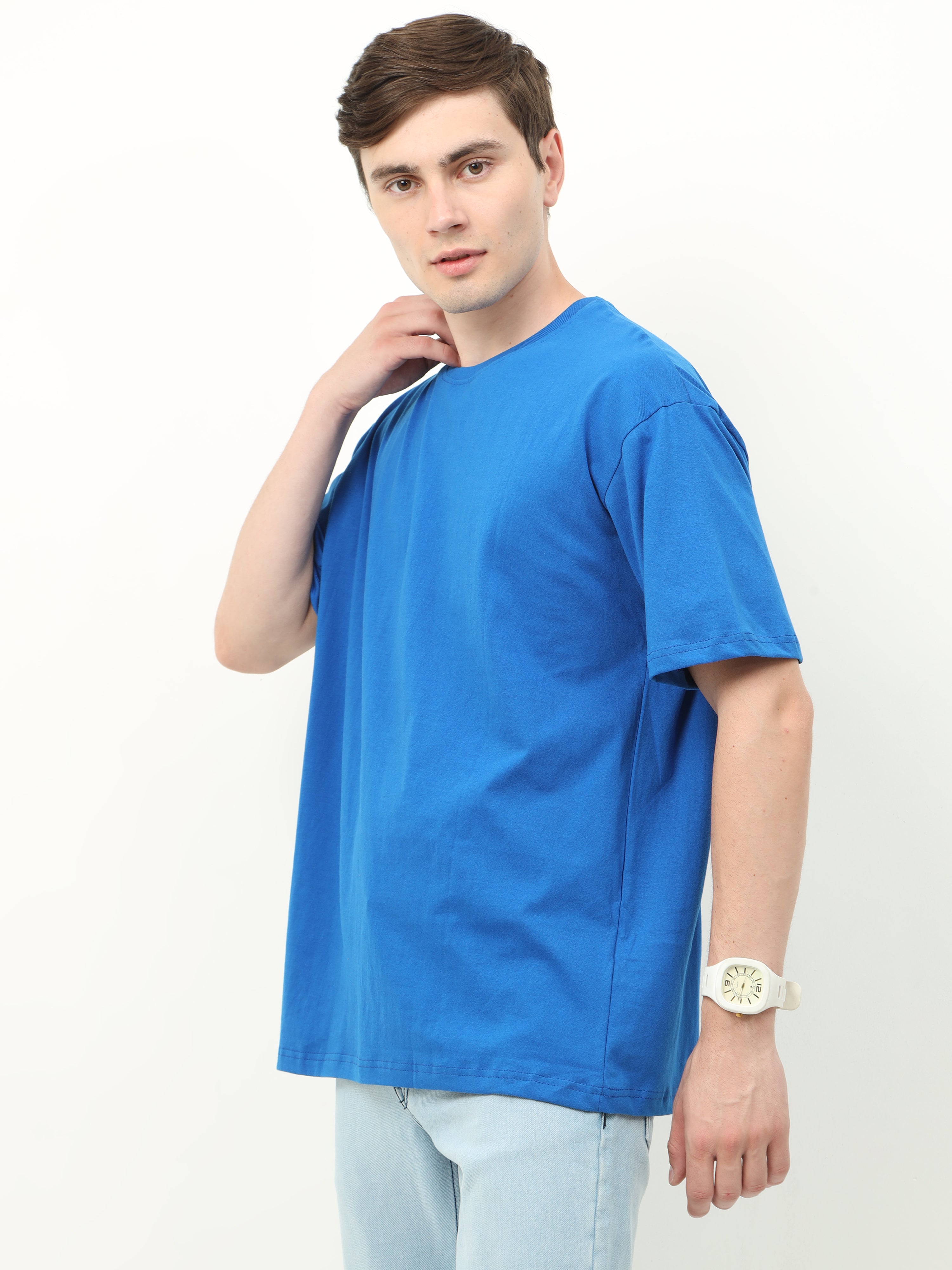 Royal Blue Blue Oversized T-shirt - UNISEX