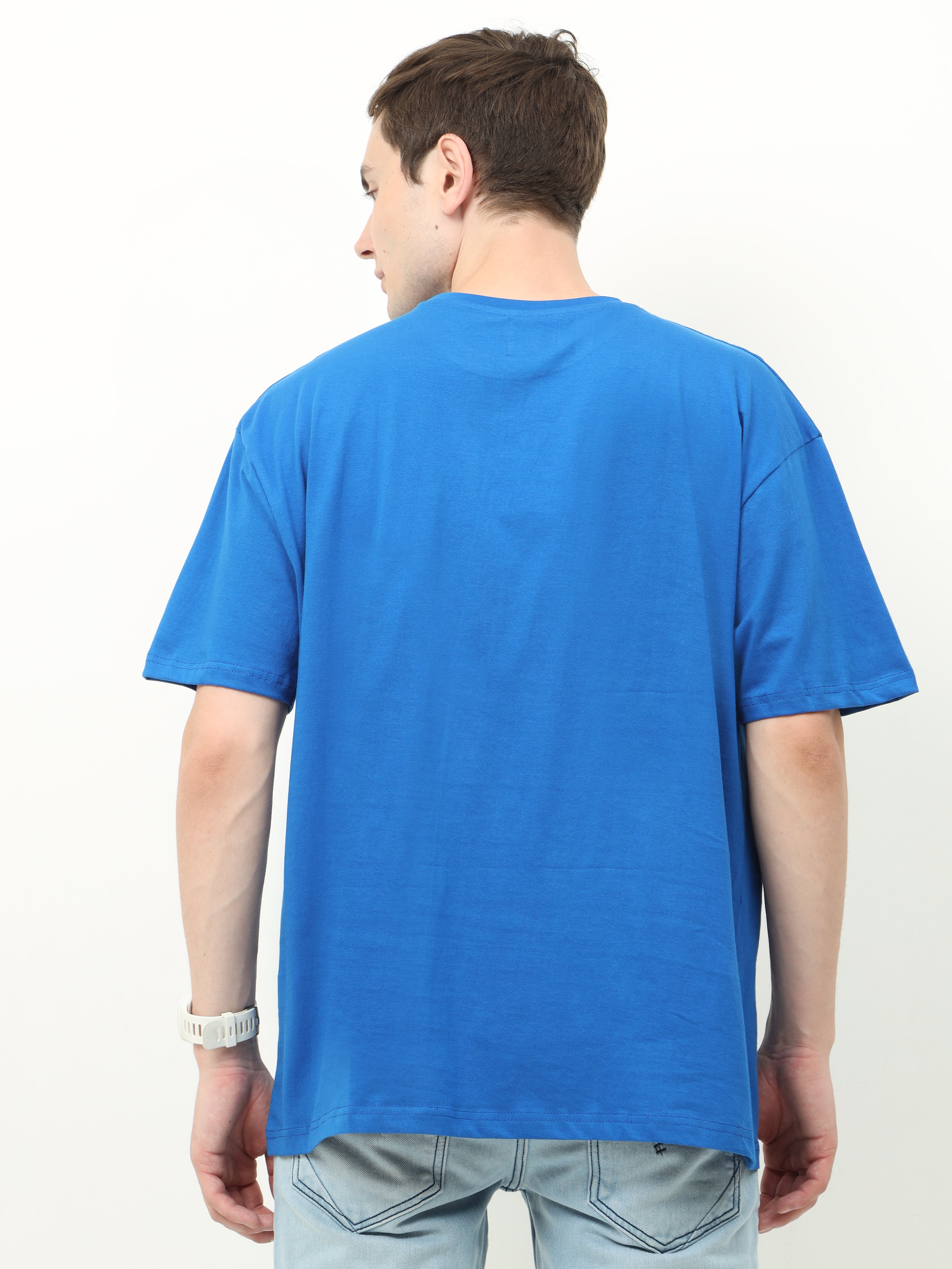 Royal Blue Blue Oversized T-shirt - UNISEX