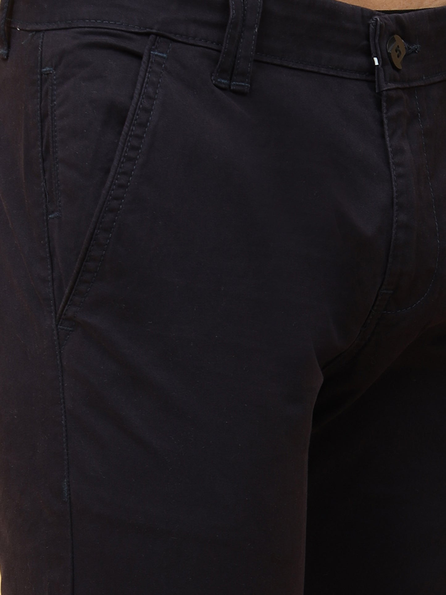 Albatross Plain classic Black chinos for mens