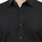 Black premium tuxedo party shirt for men