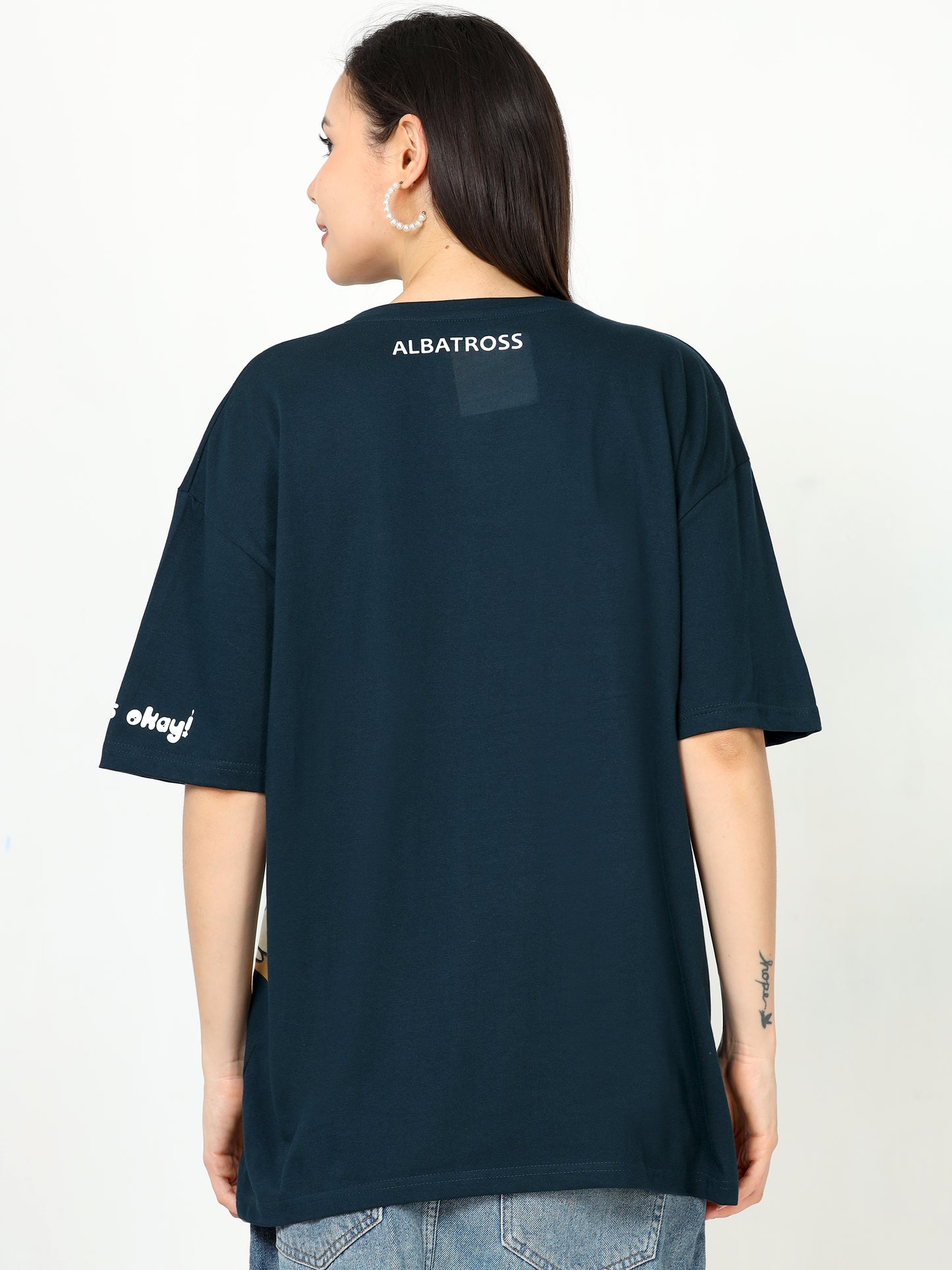 Teal What did you make today Oversized Tshirt for women