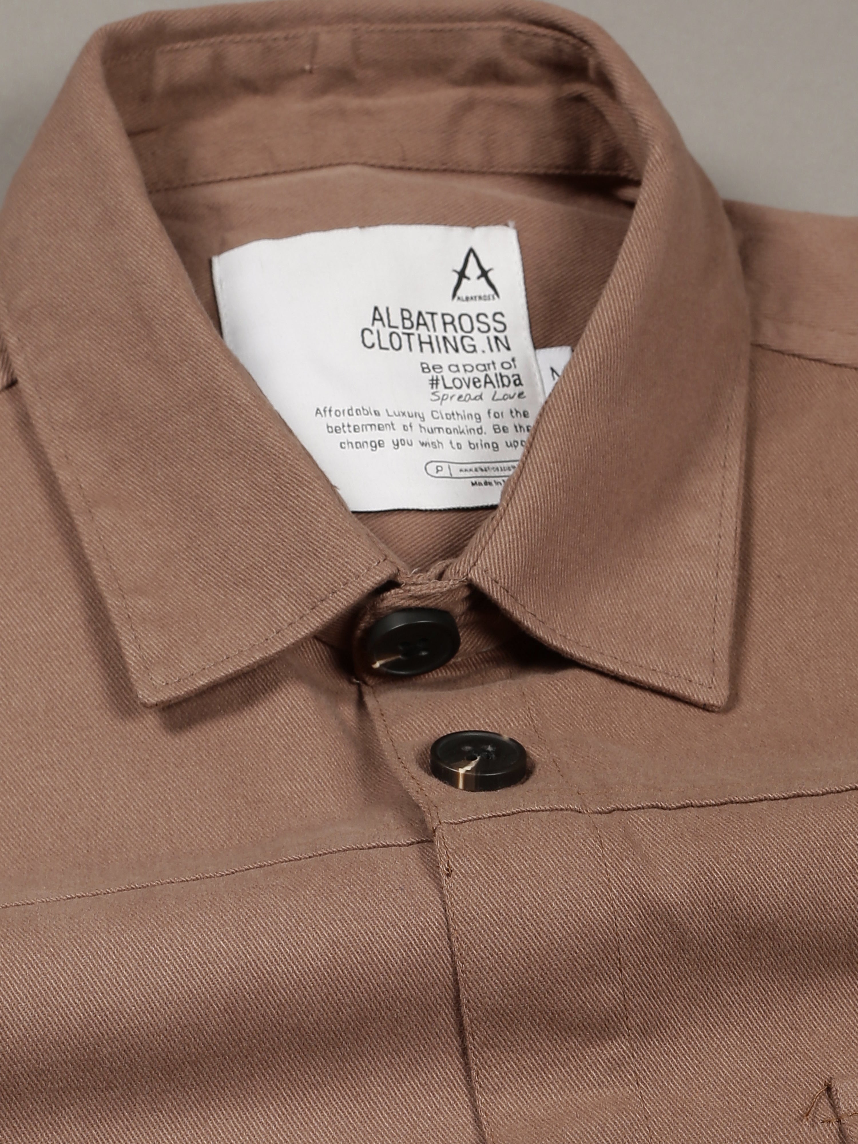 Albatross Rose Gold Shacket for men