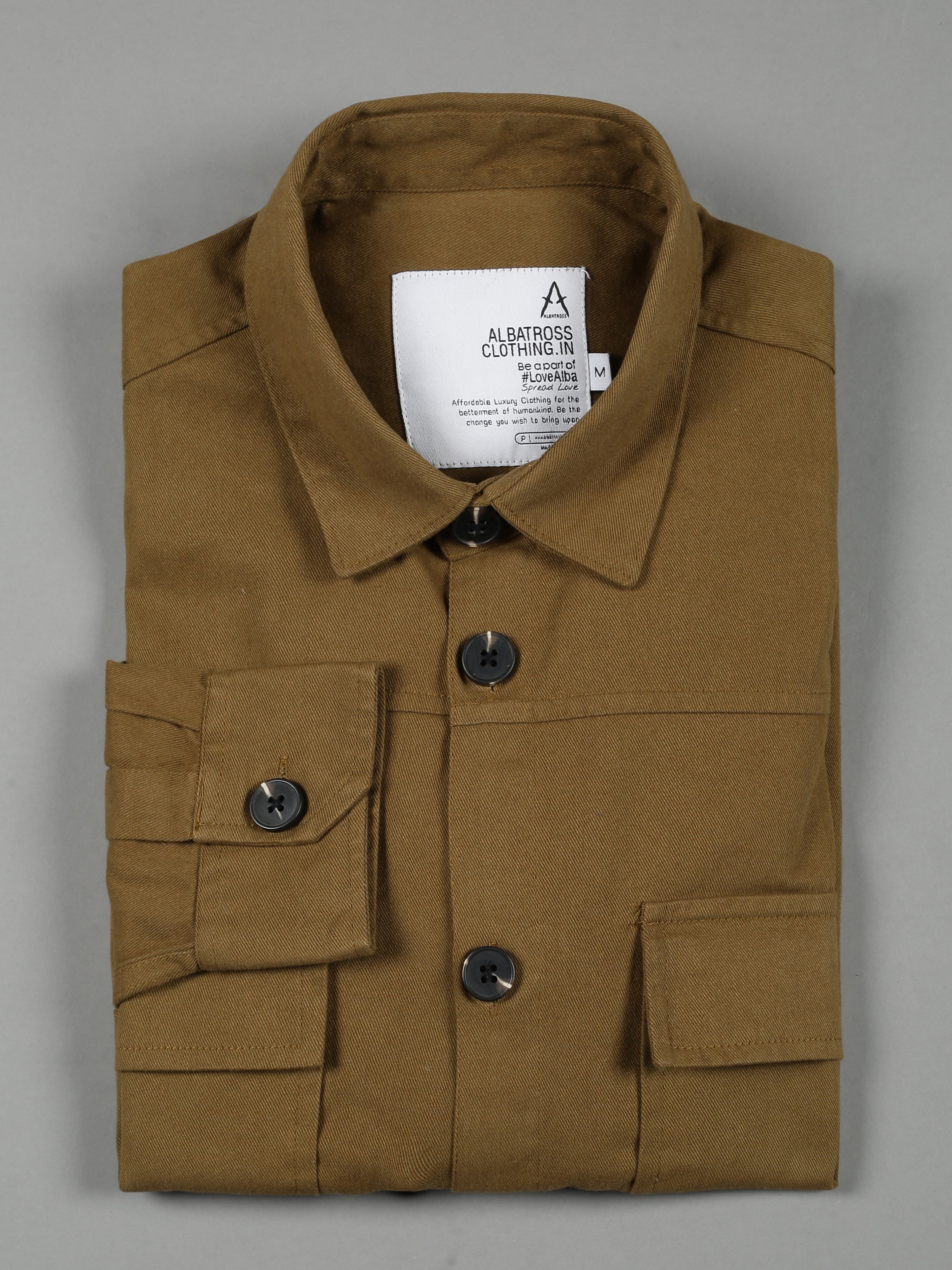 Albatross Camel Shacket for men