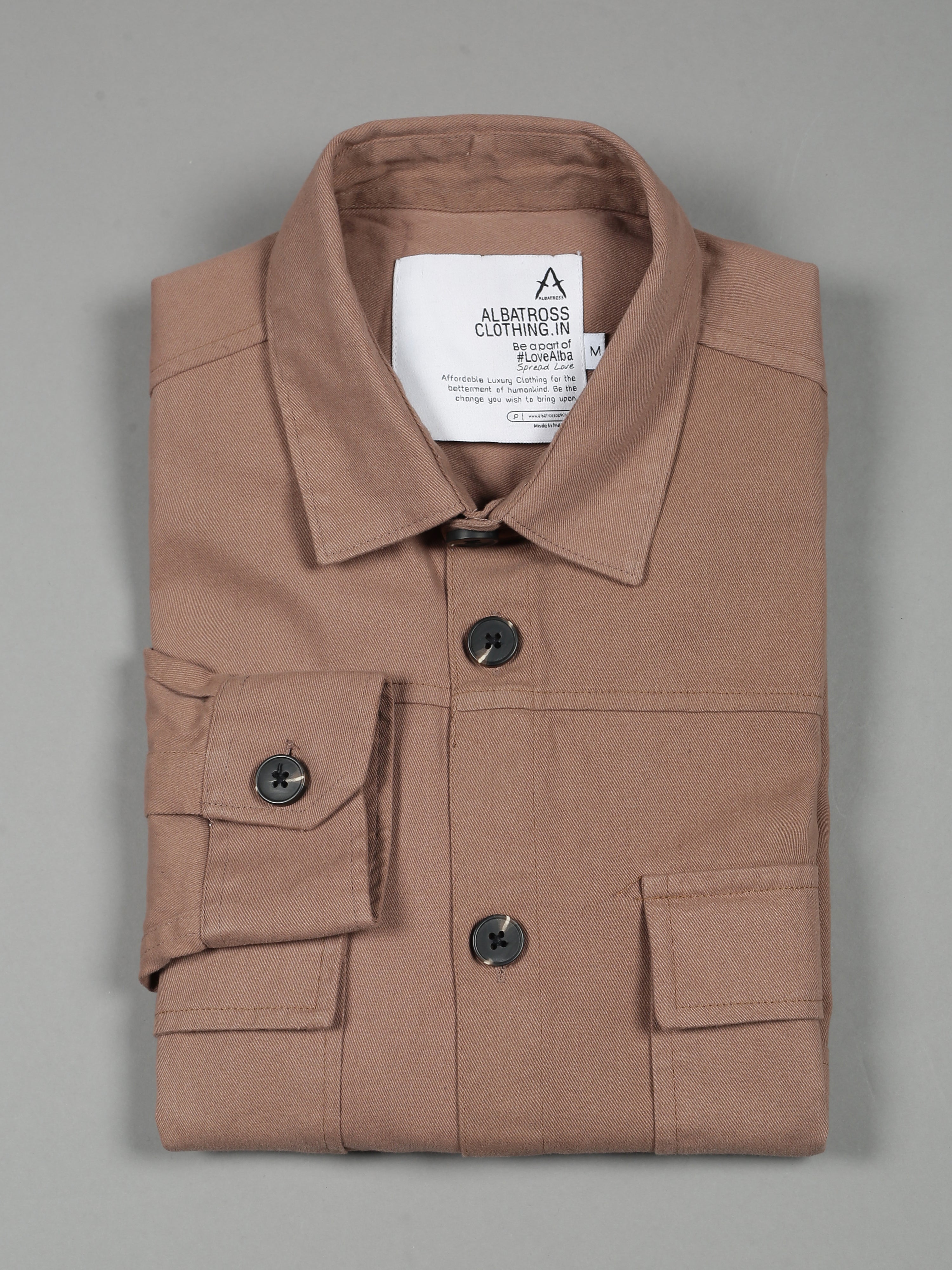 Albatross Rose Gold Shacket for men – Albatross Clothing