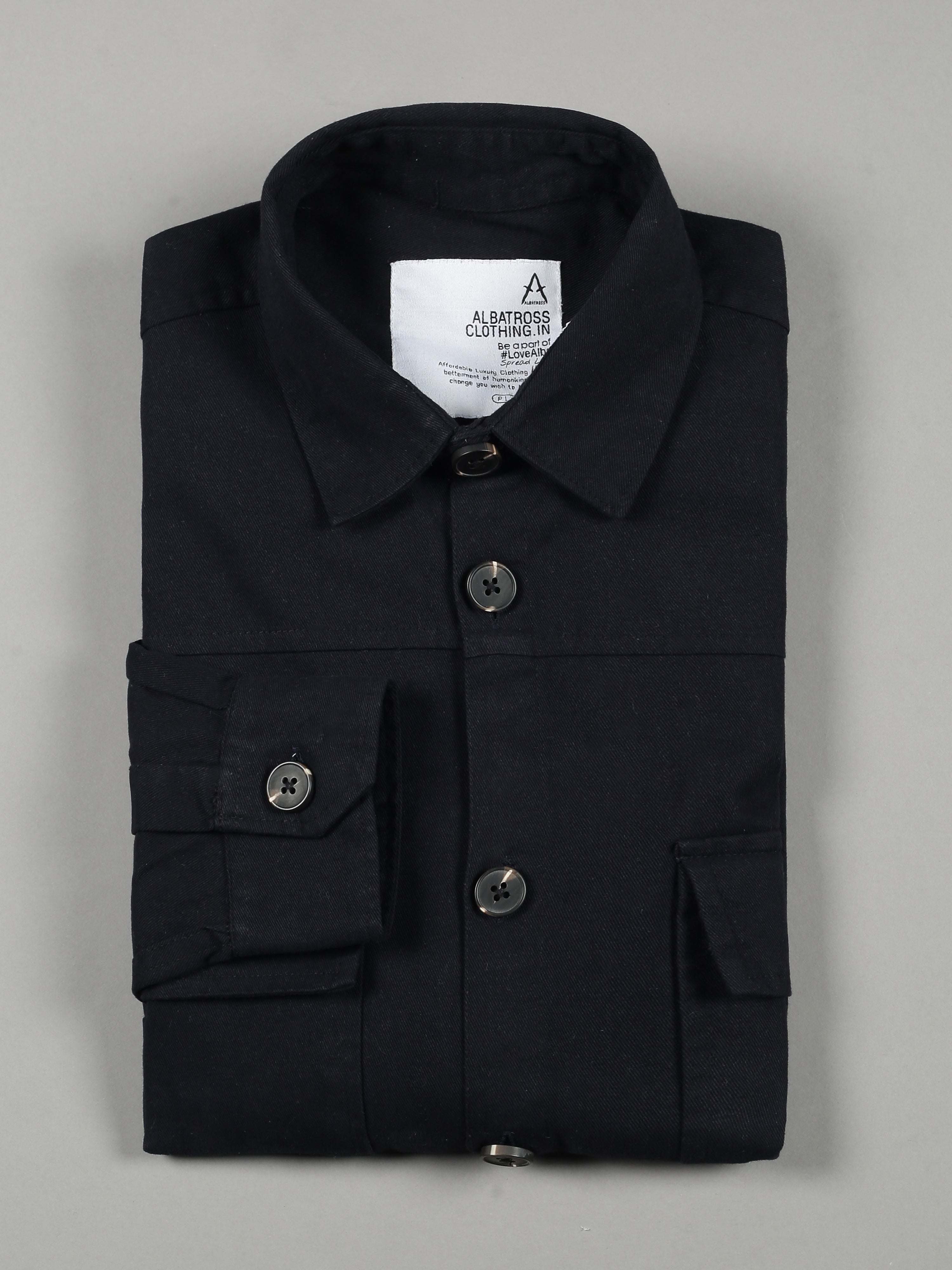 Albatross Navy Blue Shacket for men