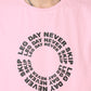 Pink Never Skip Leg day Oversized T-shirt