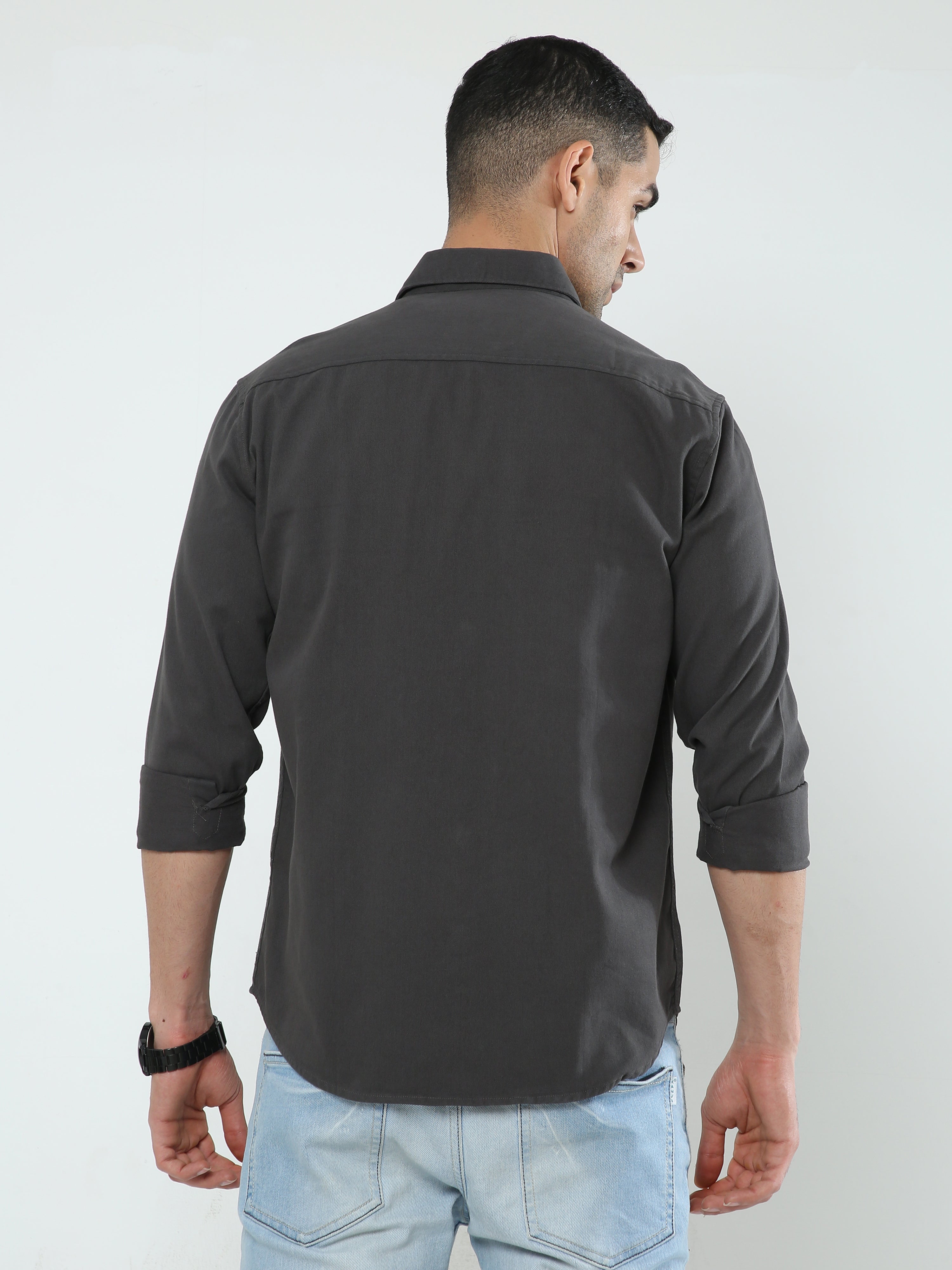 Albatross Charcoal Shacket for men