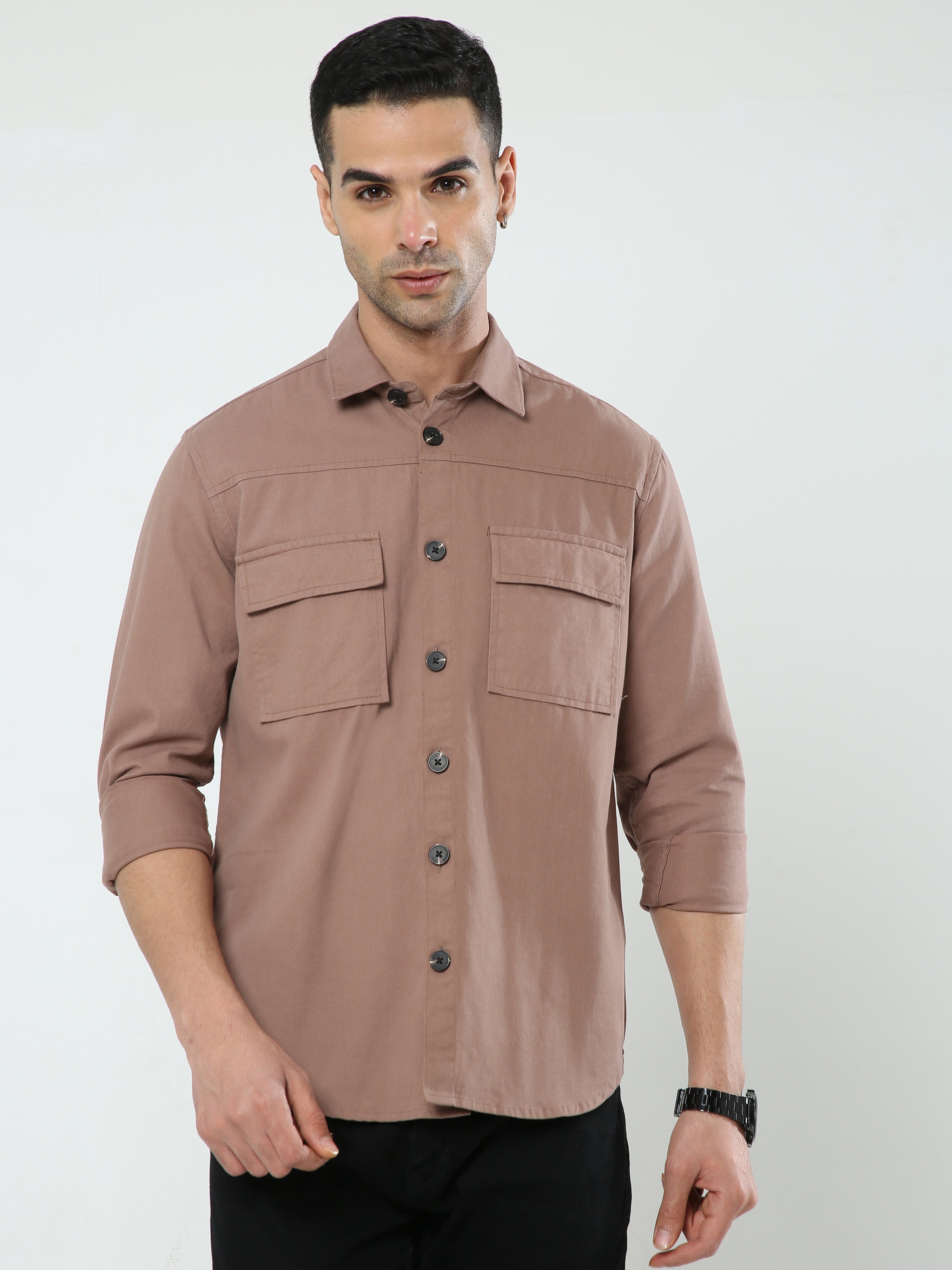 Albatross Rose Gold Shacket for men