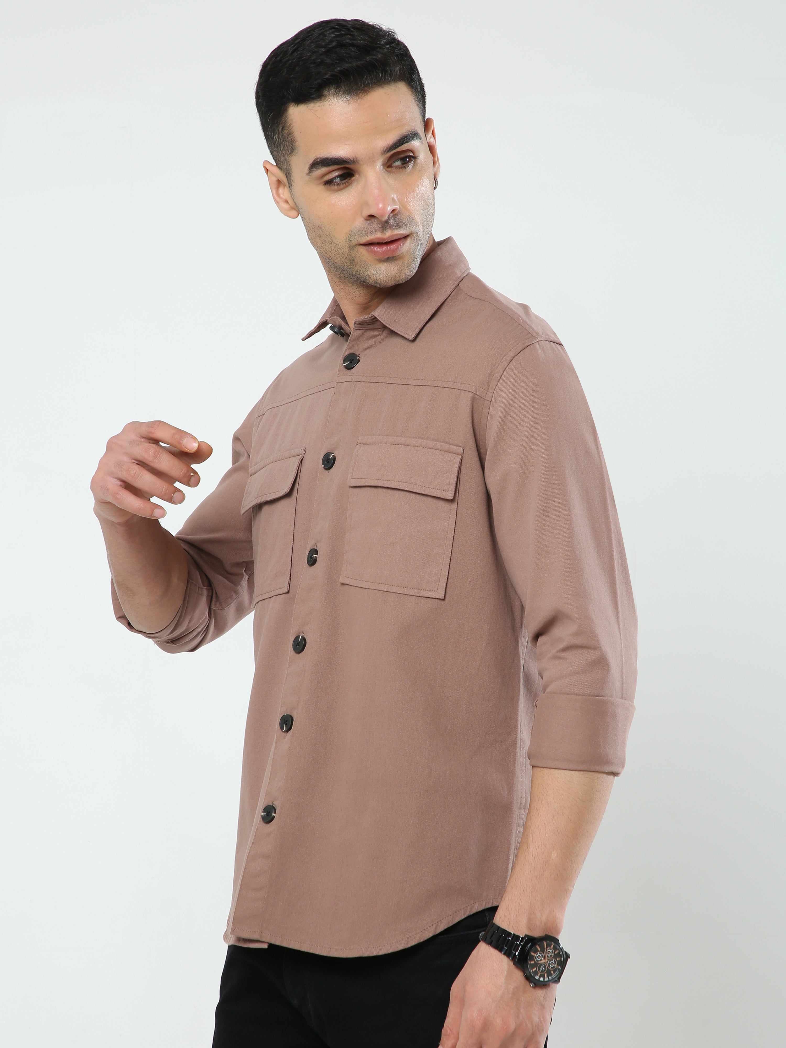 Albatross Rose Gold Shacket for men
