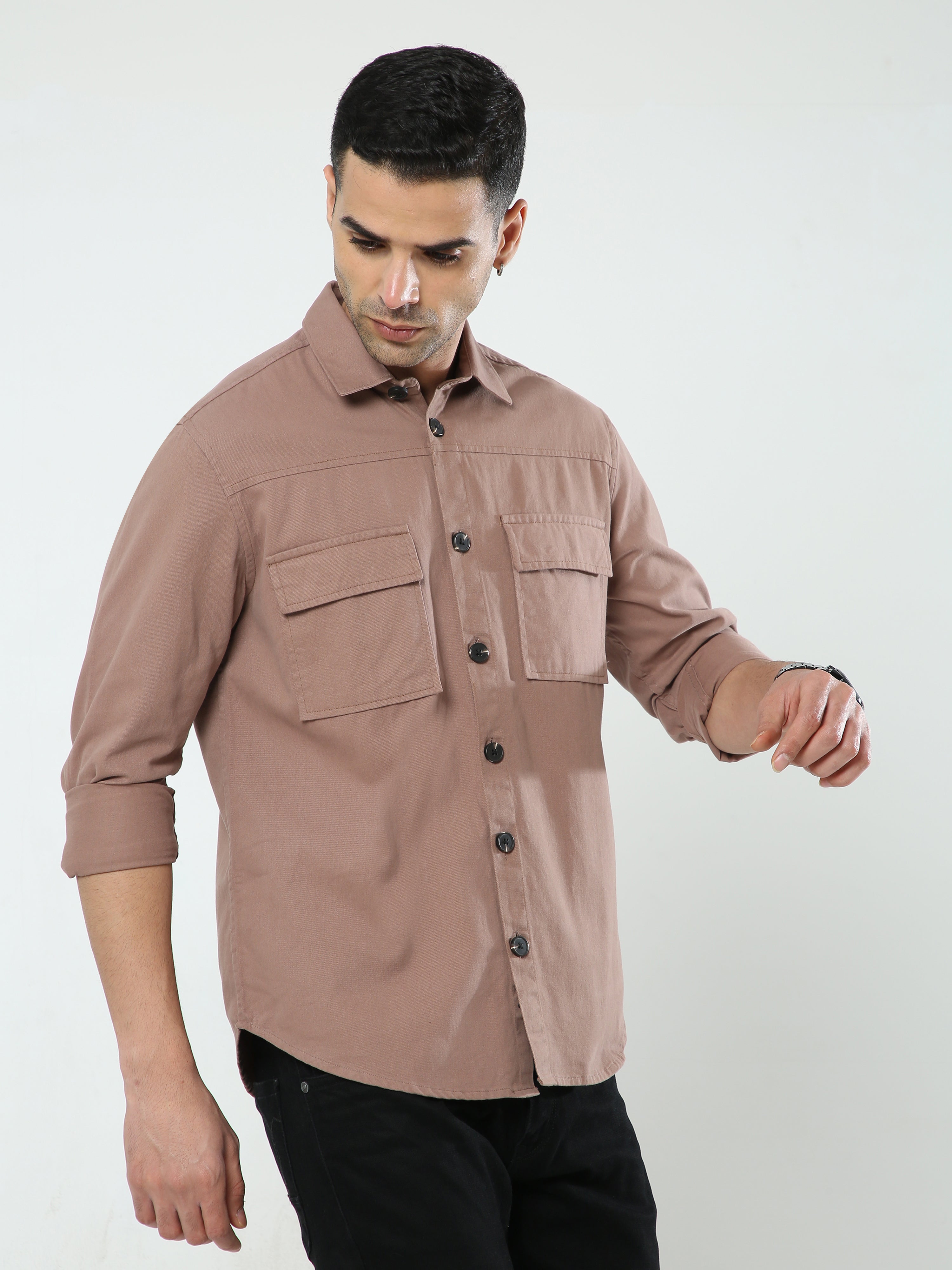 Albatross Rose Gold Shacket for men